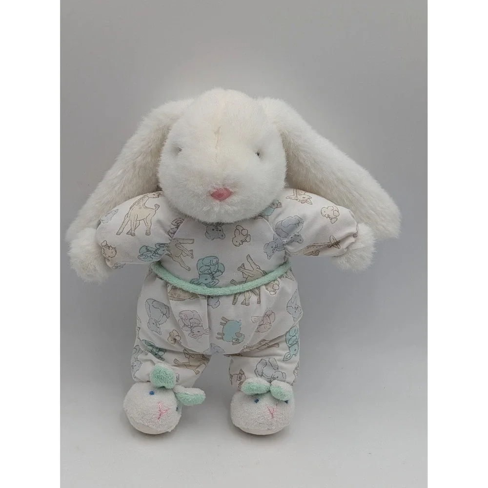 Carters‎ Prestige Rabbit Plush Bunny Terry Cloth Slippers 11 Inch Rattle Stuffed